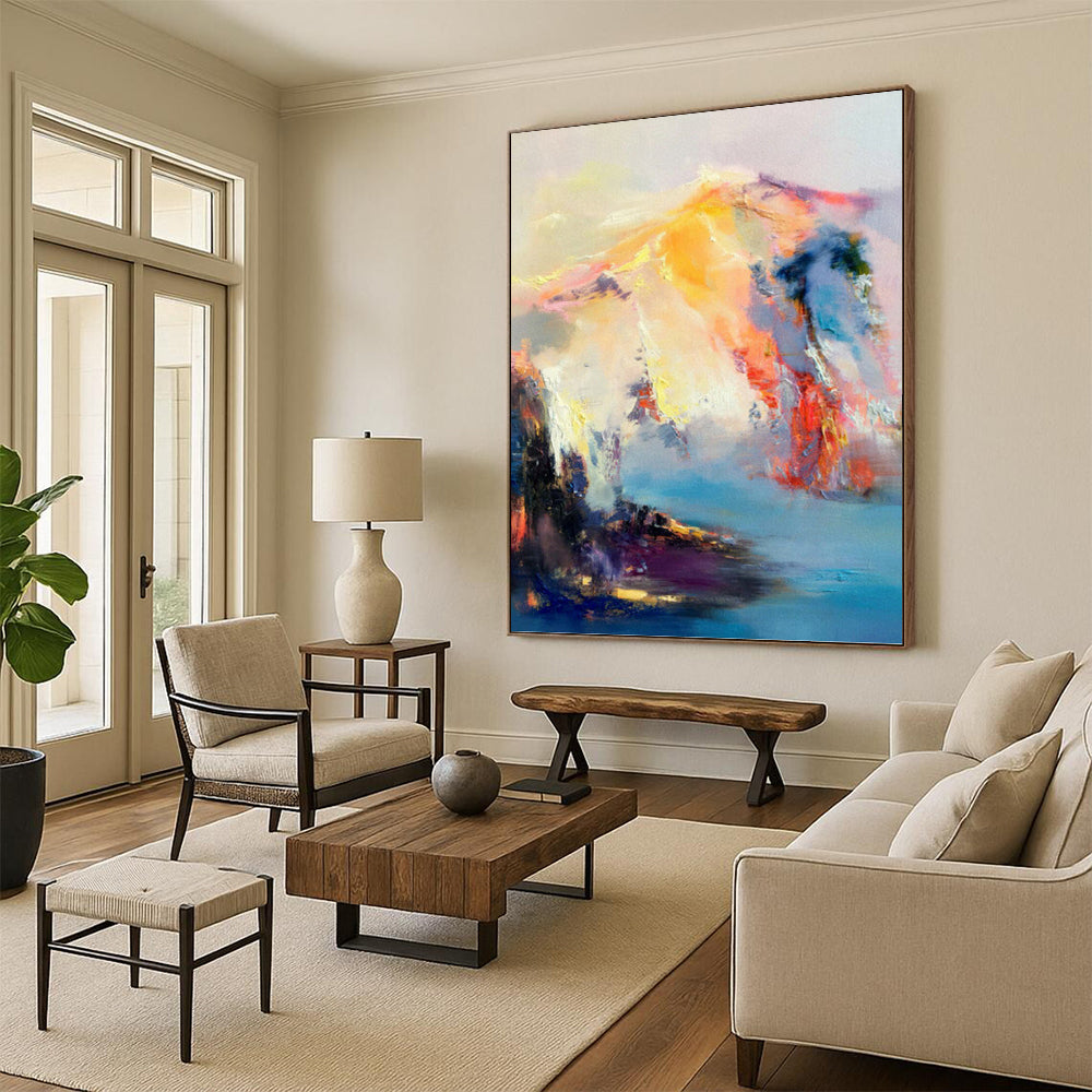 Colossal Custom - Painted Textured Canvas Abstract for Office & Bedroom DKH1061