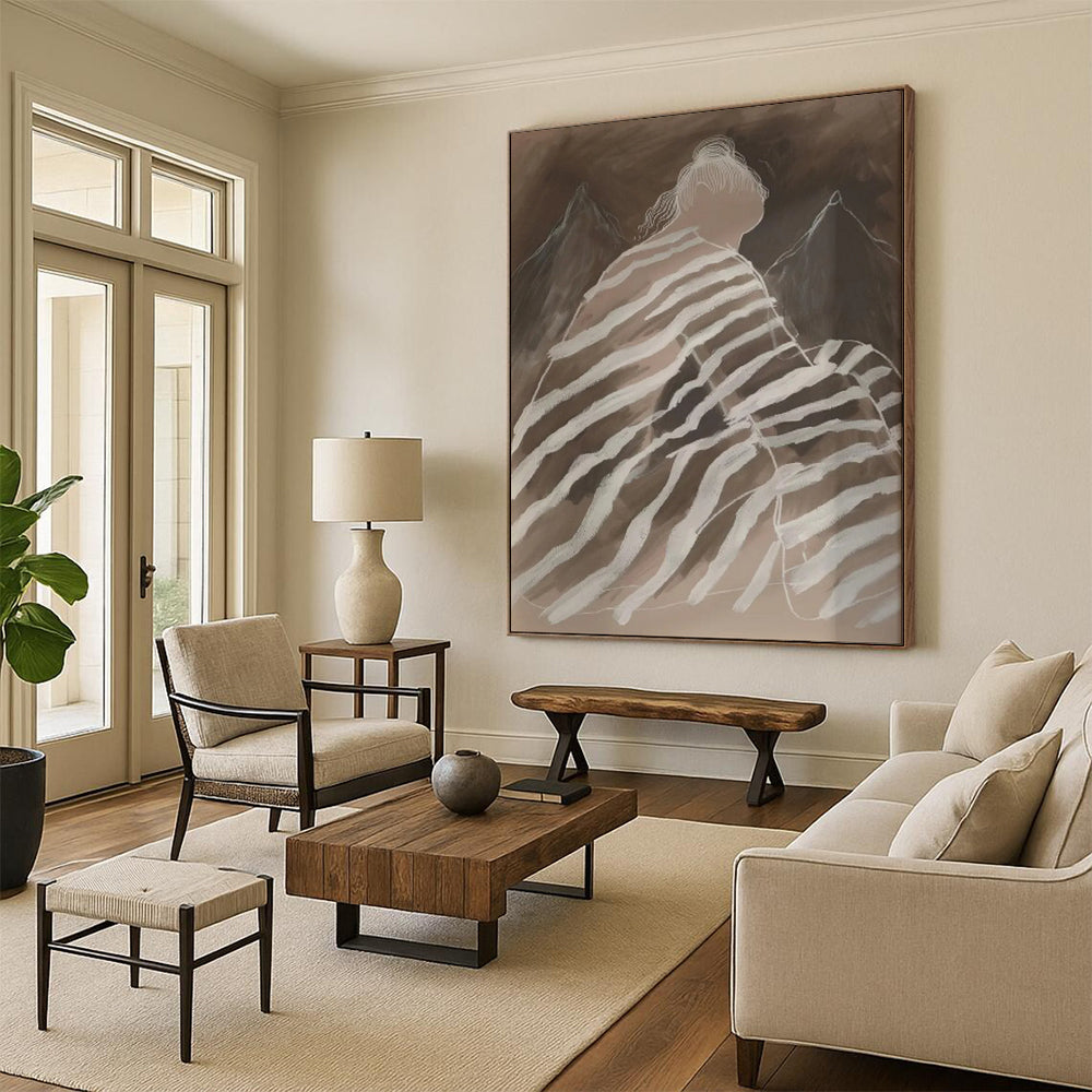 Textured & Artistic Abstract Canvas Art for Office & Bar LargeART2030