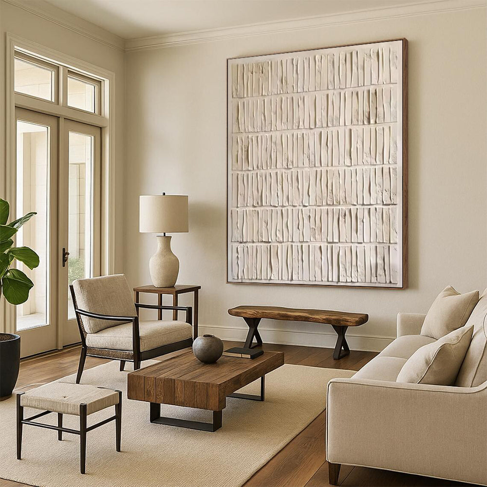 Vast-Scale Hand-Painted Abstract Wall Art for Bedroom & Entryway LargeART2359