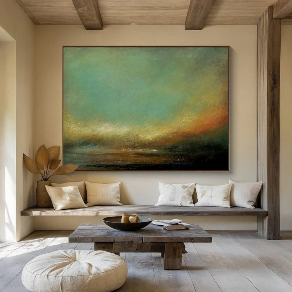 Immense Textured Hand - Crafted Abstract Painting for Stylish Interiors DKH778