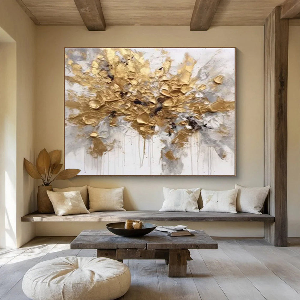 Giant Hand - Painted Abstract Textured Painting for Space Accentuation DKH678