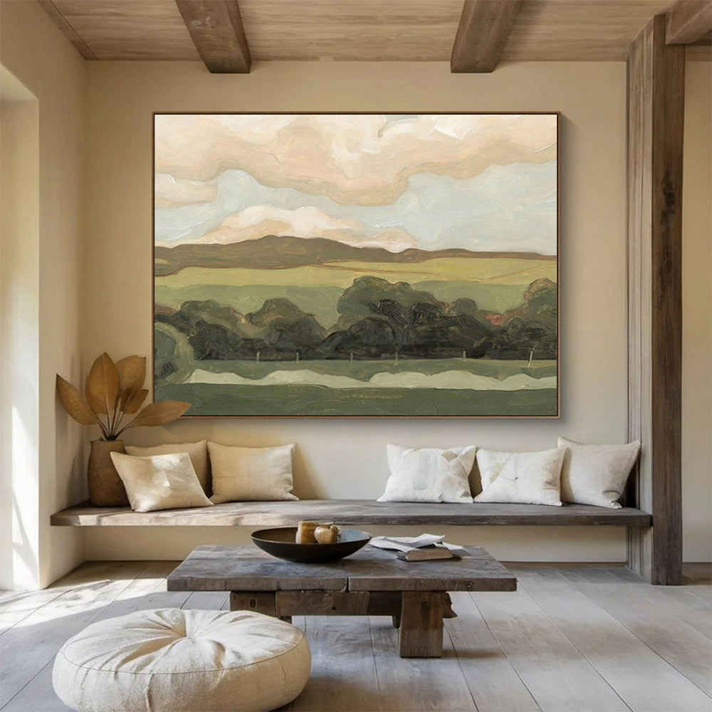 Oversized Abstract Canvas for Office & Dining Room DKH425
