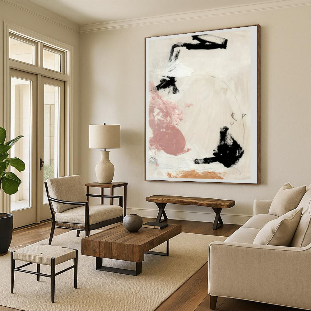 Oversized Hand-Painted Abstract Wall Art for Bedroom & Office LargeART2316