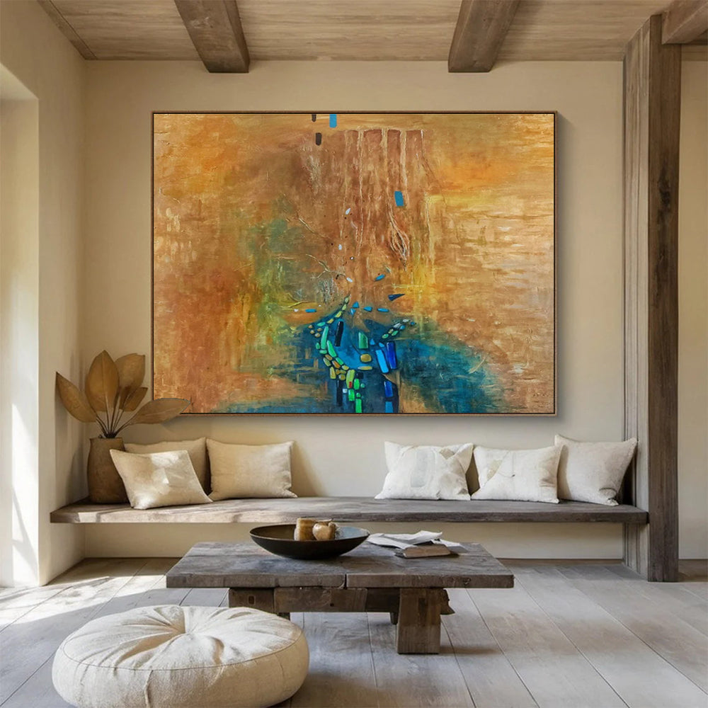 Large - Sized Abstract Mural for Bedroom & Dining Room DKH388