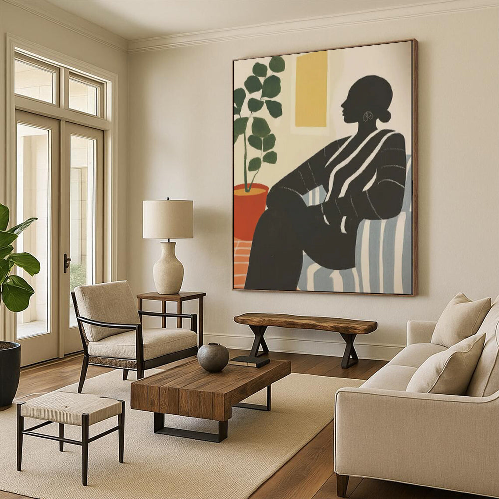 Exuberant & Joyful Abstract Canvas Art for Living Room & Entryway LargeART2041
