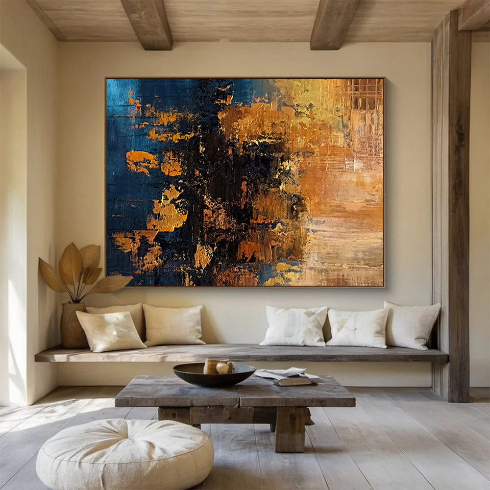 “Artistic Resonances” Large - Format Abstract Canvas for Dining Room & Living Room DKH267