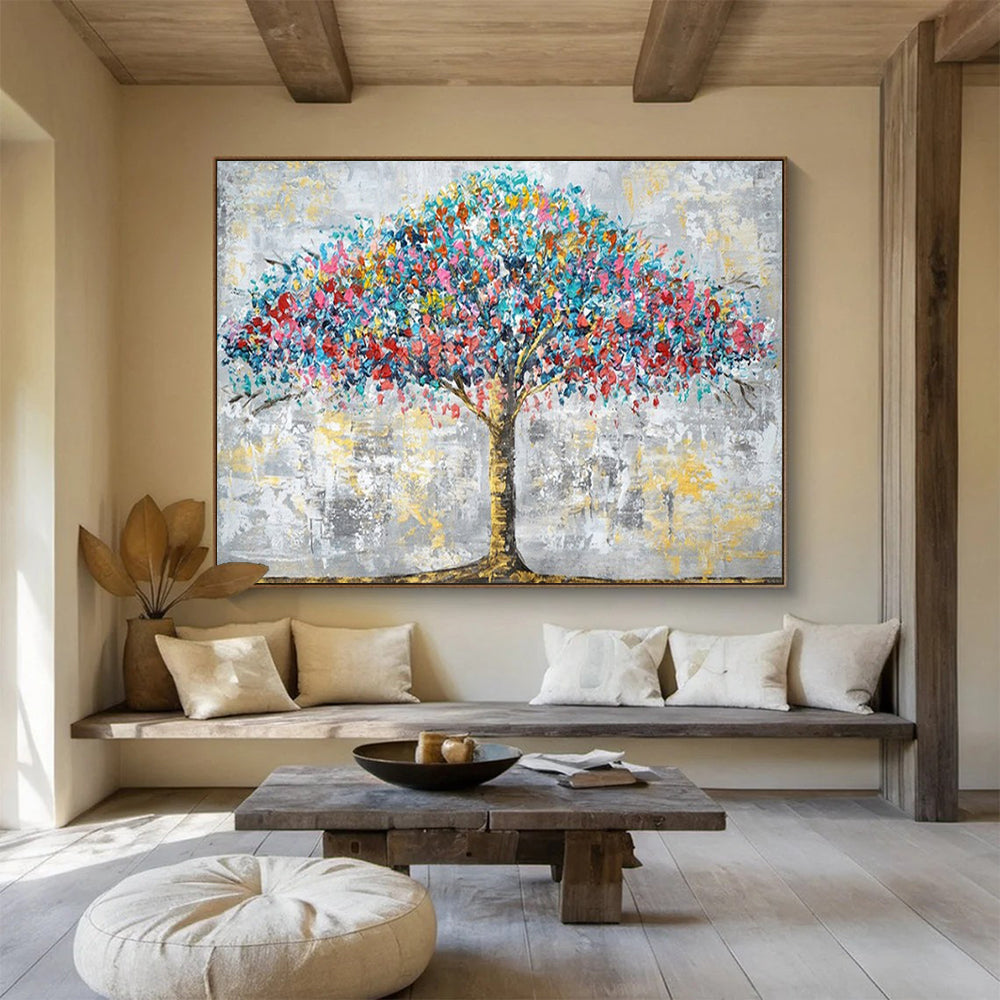 Huge Hand-Painted Abstract Artwork for Living Room & Office LargeART1514