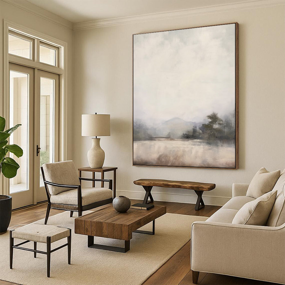 Luminous Textured Abstract Wall Art for Living Room & Foyer LargeART2056