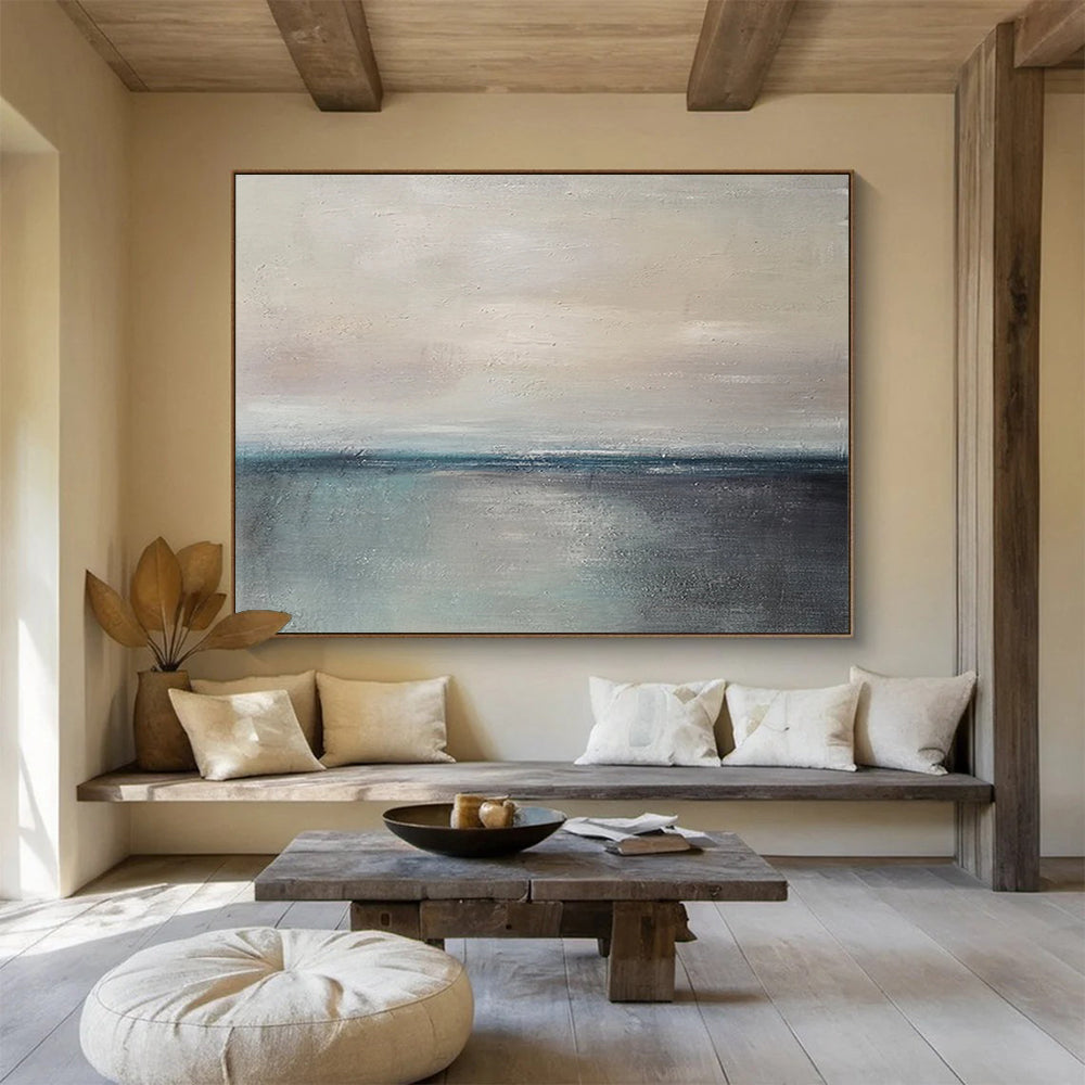 Minimalist Sea Horizon - Elegant Living Room Sophistication DLZ028
