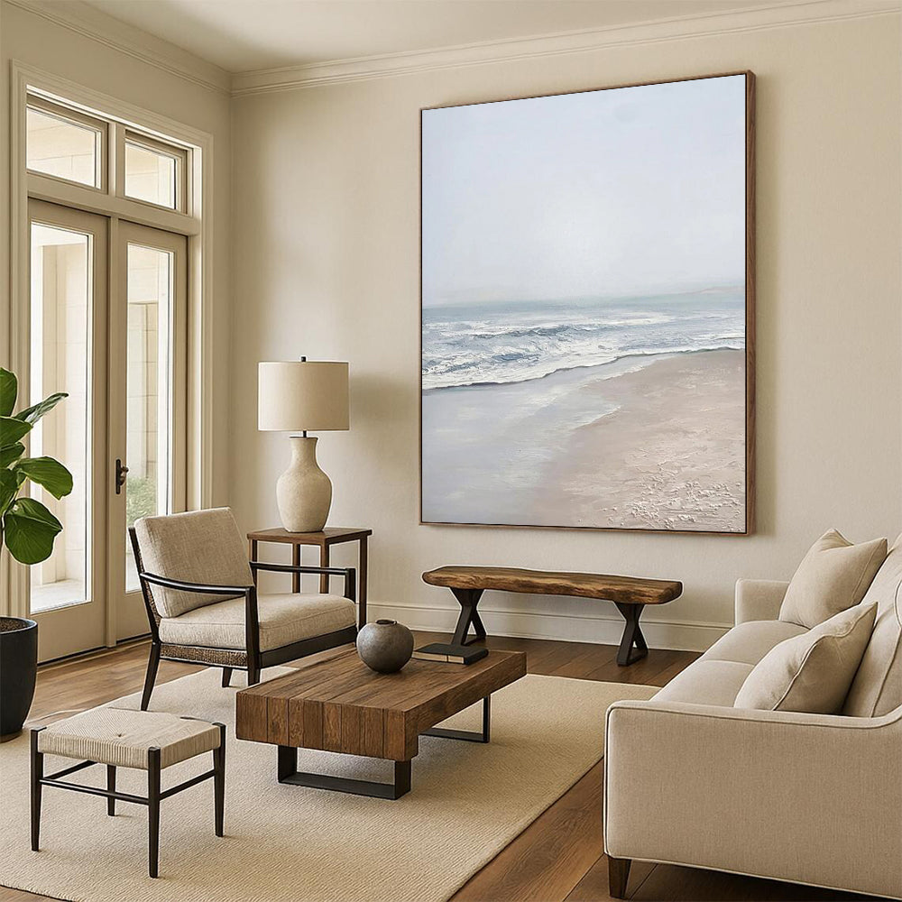 Large Custom Abstract Paintings: Textured Styles for Office & Hallway DTP310
