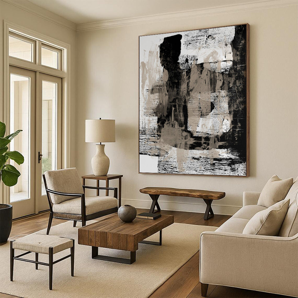 Dynamic Textured Abstract Mural for Bar & Living Room DKH0967