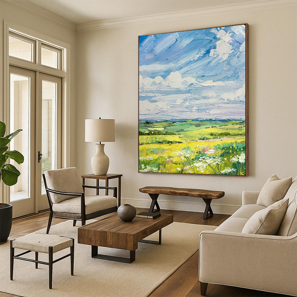 Handmade Textured Abstract Artwork for Living Room & Study LargeART2150