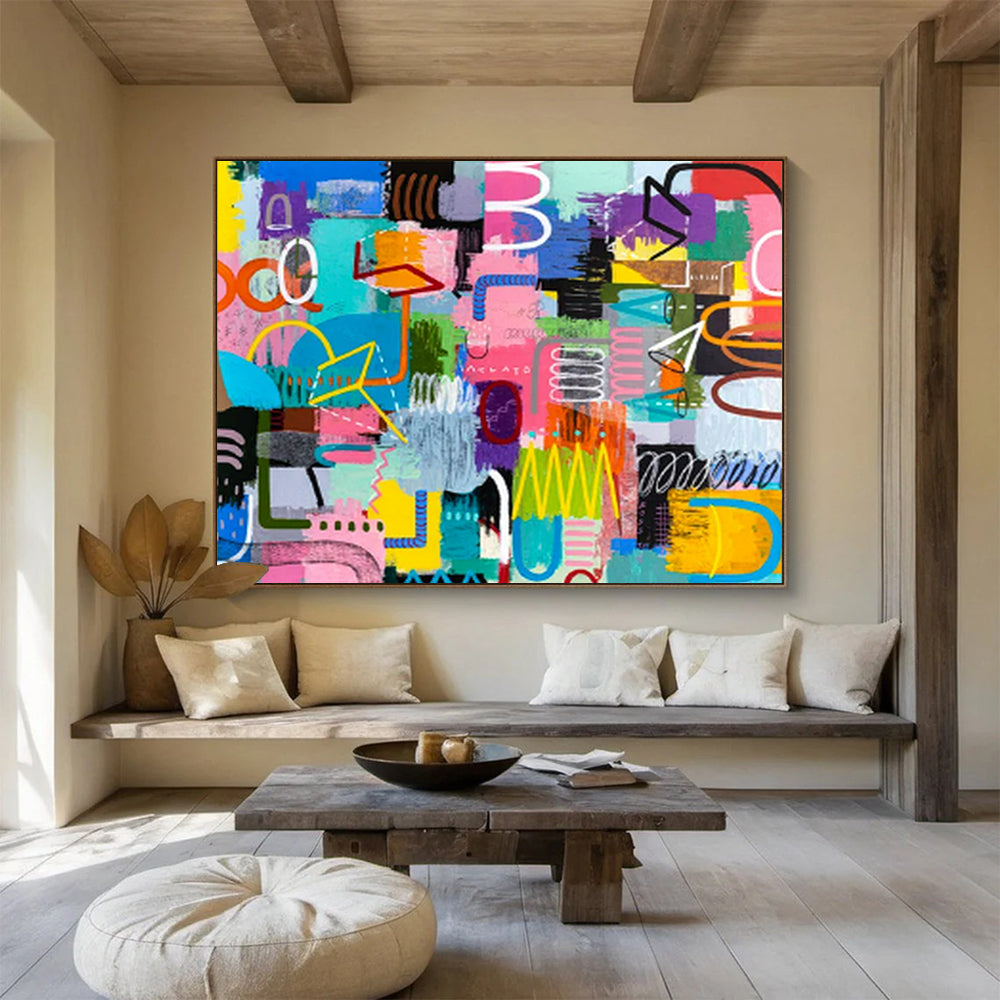 Art Nouveau Colossal Abstract Canvas for Bedroom & Dining Room LargeART1811
