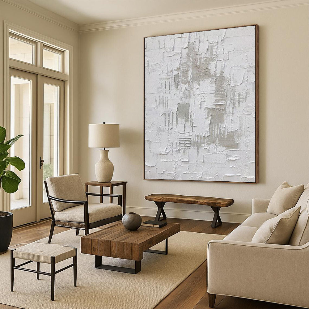 Exquisite Hand - Painted Textured Abstract on Canvas for Bedroom & Hallway DKH1063