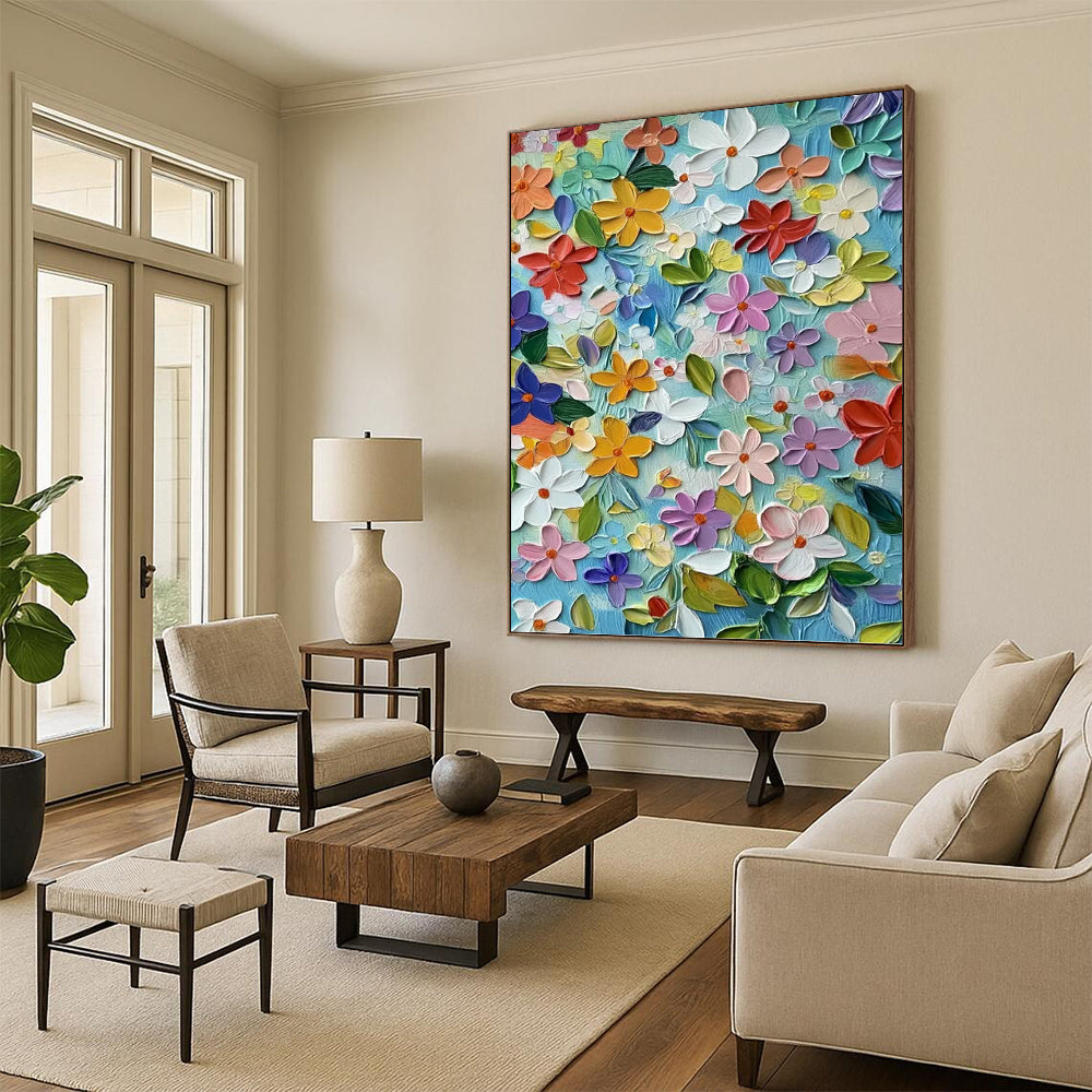 Massive Vertical Hand - Painted Custom Abstract Marvel (with Intricate Textures) for Hallway and Entryway DKH1551