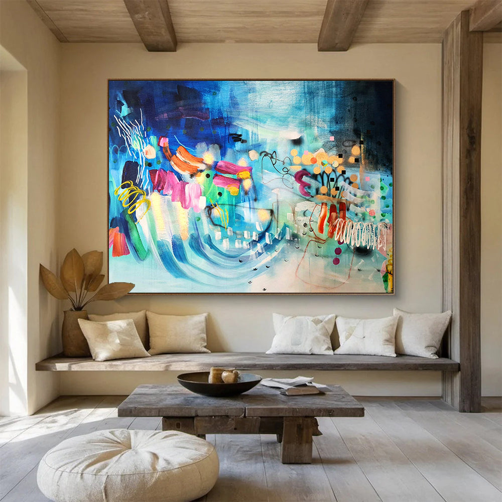 Tailored Abstract Painting for Dining Room & Bar DKH064