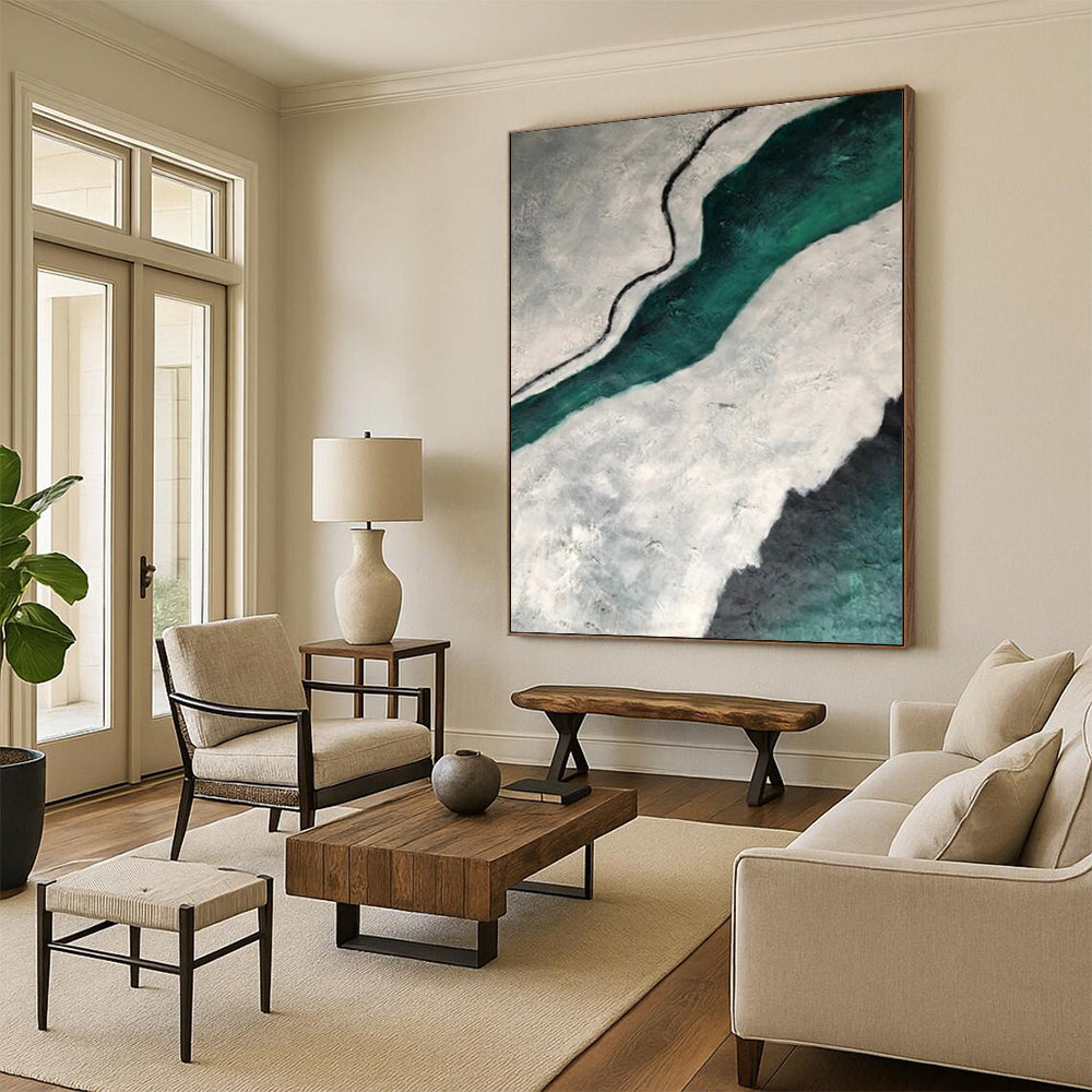 Handmade Big-Size Abstract Creations for Bedroom & Office DTP403