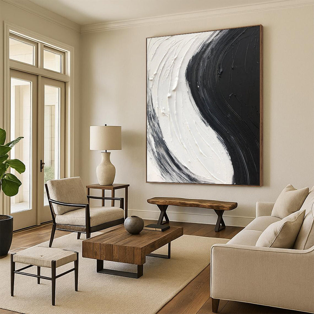 Custom Textured Abstract Art for Living Room & Hallway DTP376