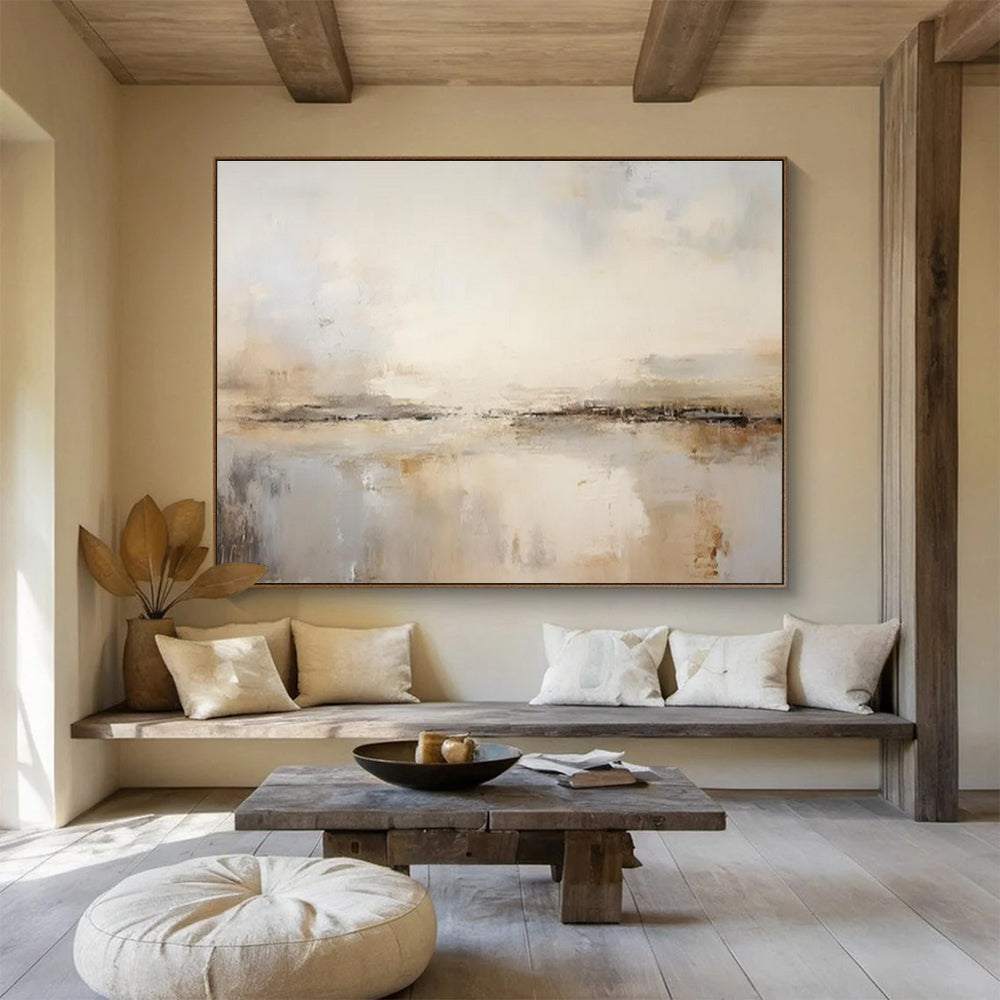 Immense Hand - Painted Textured Abstract Painting for Living Room & Bar DKH623