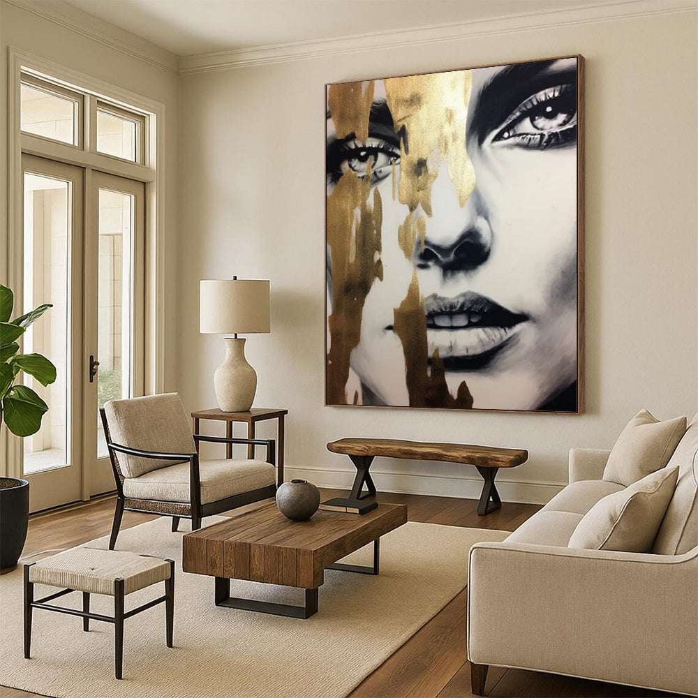 Vast Hand-Painted Abstract Wall Installations for Office & Loft LargeART2192