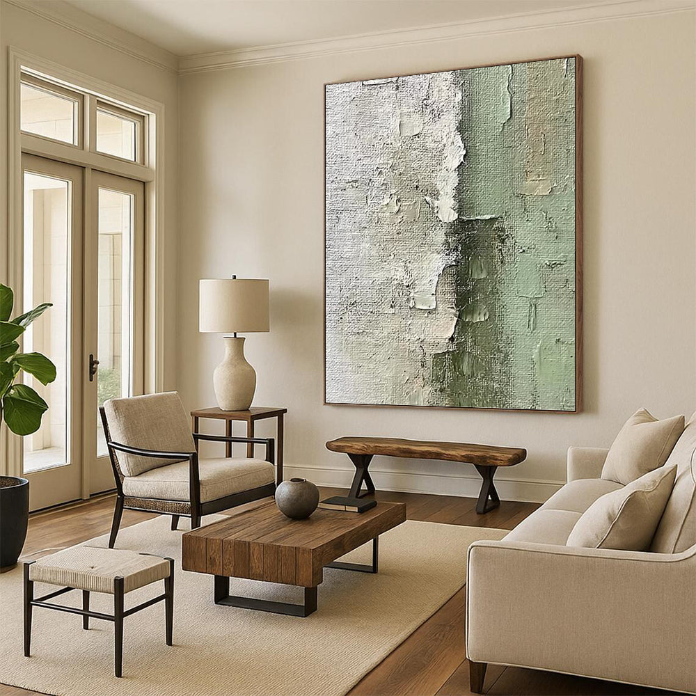 Vast Custom Textured Hand - Painted Abstract Wall Decor for Hallway & Bar DKH1002