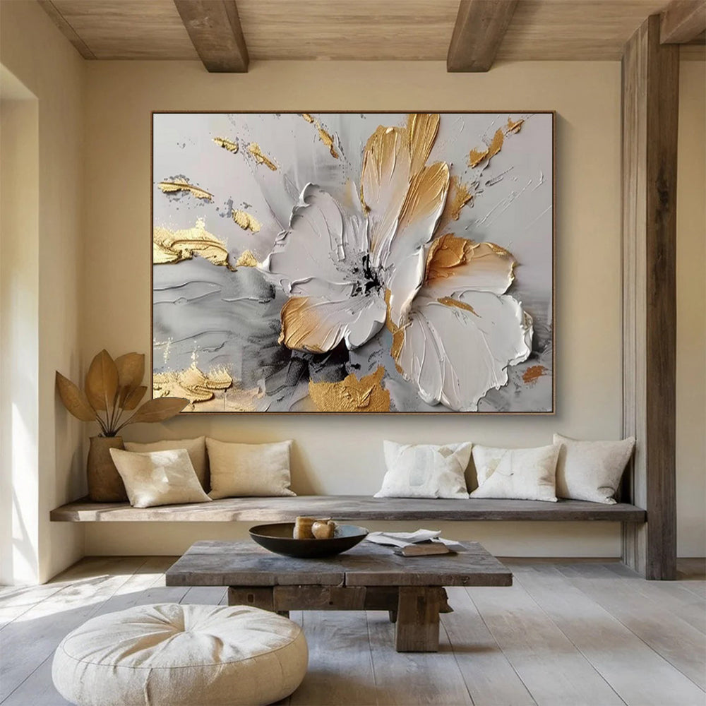 Immense Hand - Painted Abstract Textured Canvas for Artistic Enhancement DKH677