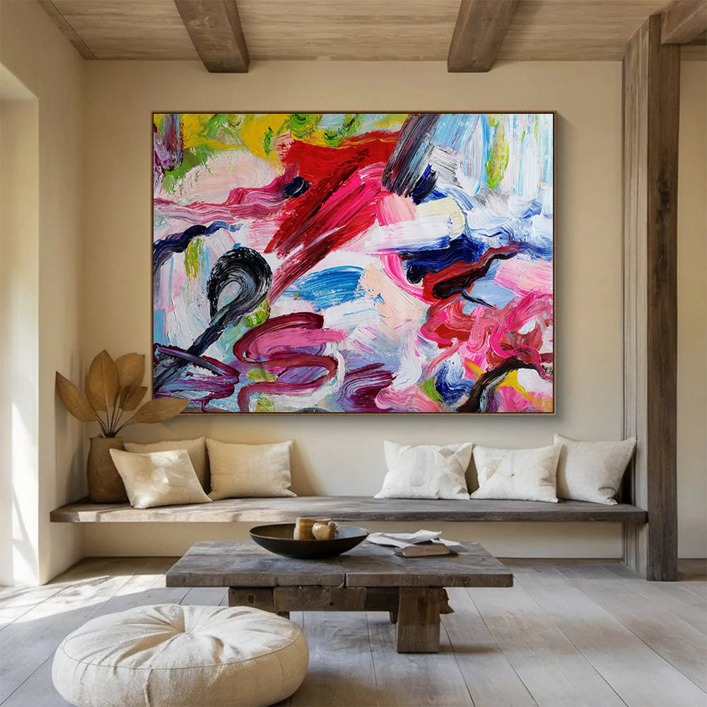 “Graceful Mystique” Colossal Abstract Wall Art for Bedroom & Hallway DKH297