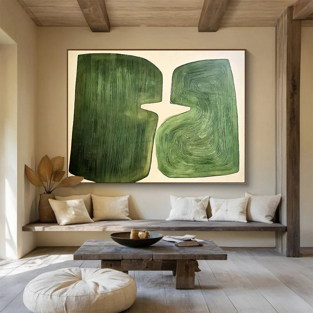 Large - Sized Hand - Painted Textured Abstract Art for Bar & Entryway DKH620