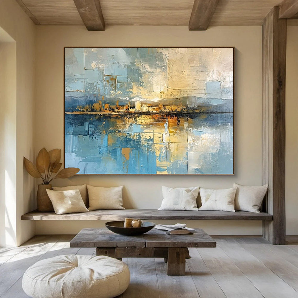 Elegant Large Abstract Wall Art for Hallway & Bar LargeART1640