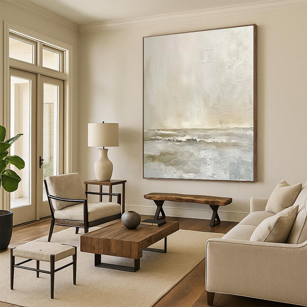 Monumental-Sized Hand-Painted Abstract Art for Office & Bar LargeART2360