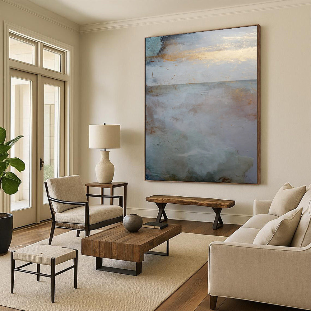 Large Handmade Abstract Art: Custom, Textured & Impressive DTP173