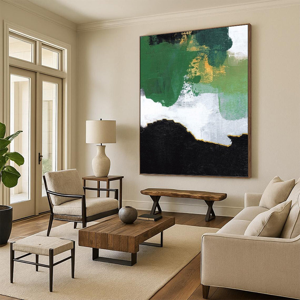 Colossal Hand - Painted Textured Abstract Painting for Exhibition Hall & Museum DKH1222
