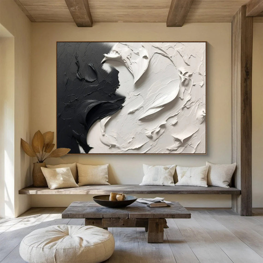 Peaceful Large - Format Abstract Painting for Entryway & Bedroom LargeART1729