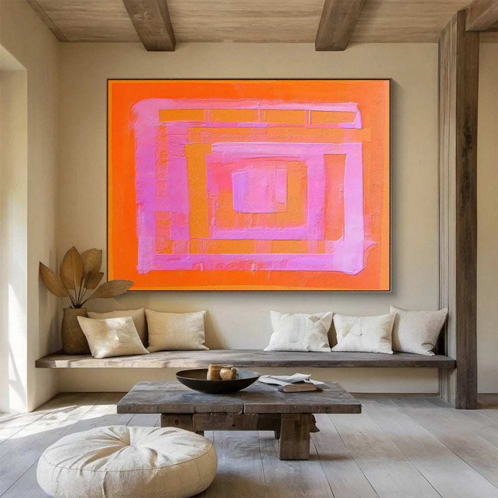 Oversized Abstract Canvas for Office & Dining Room DKH368