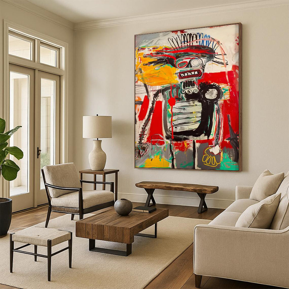 Oceanic Odyssey: Titanic Hand - Painted Custom Abstract Canvas for Bedroom and Entryway DTP094