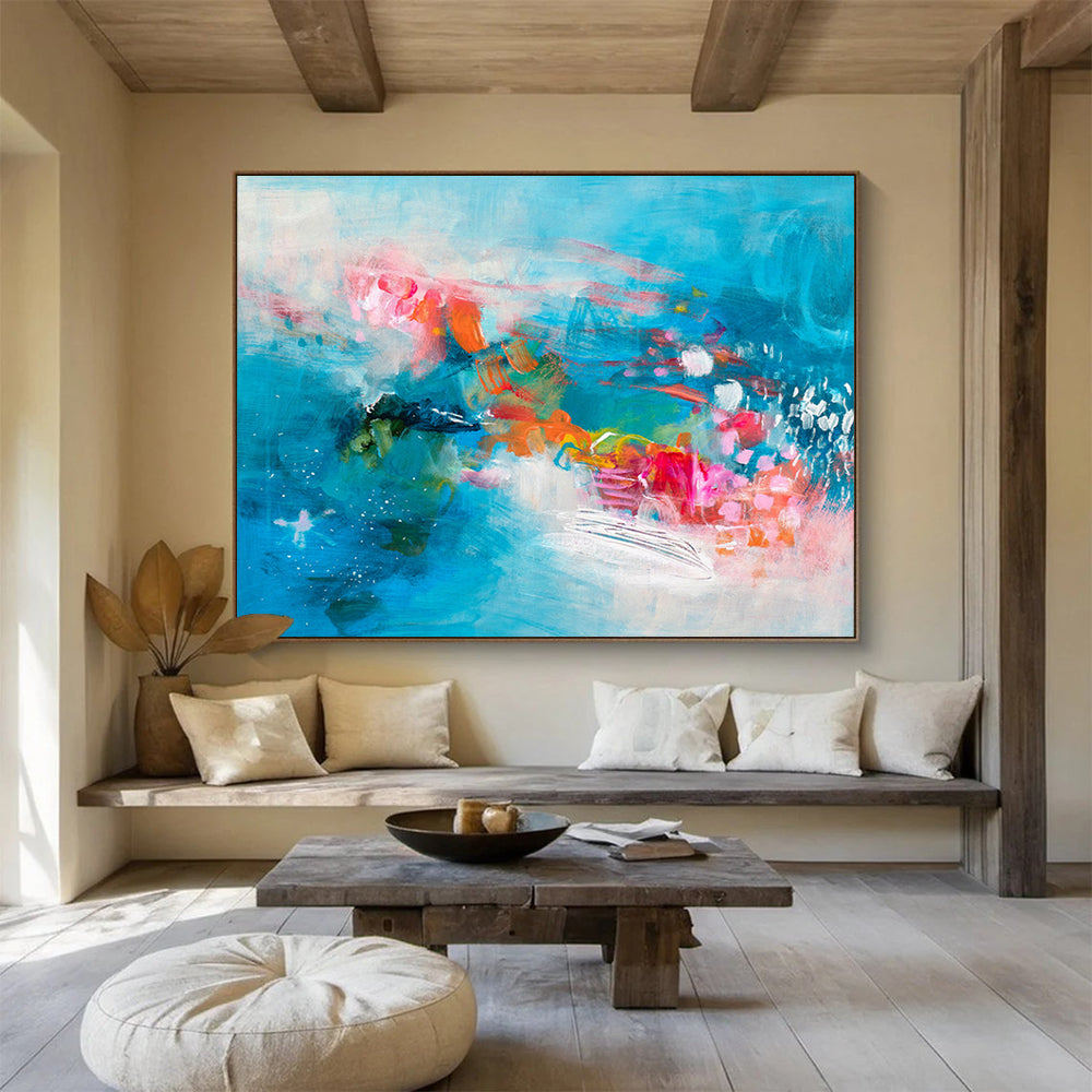 Custom - Designed Abstract Wall Art for Educational Institution DKH032