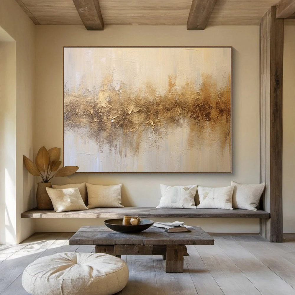 Massive Hand-Painted Abstract Canvases for Dining Room & Office LargeART1538