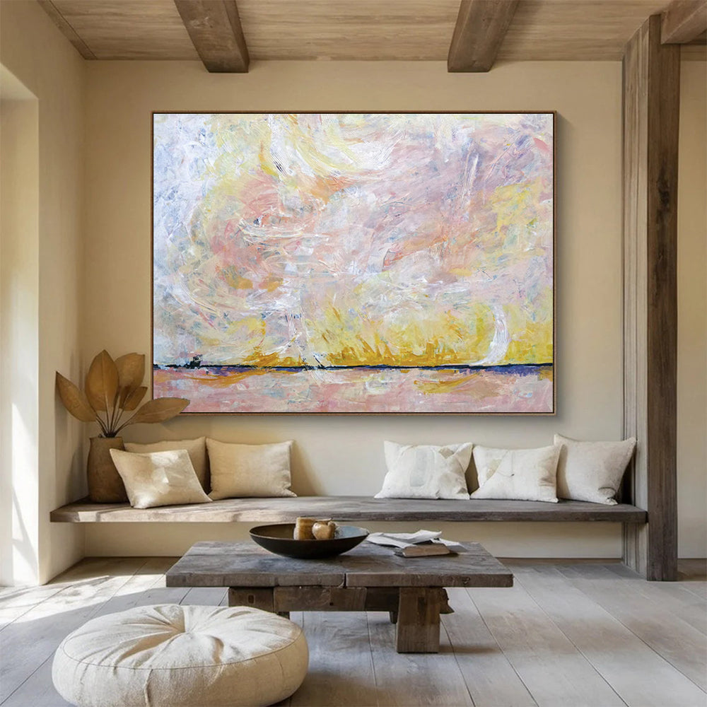 Grand Abstract Hand - Painted Canvas for Dining Room & Office DKH564