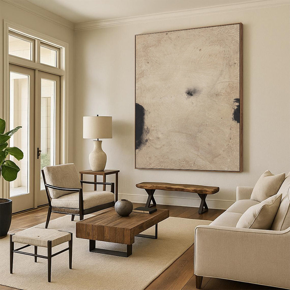 Large - Sized Mysterious Hand - Painted Textured Abstract on Canvas for Bedroom & Hallway DKH1421