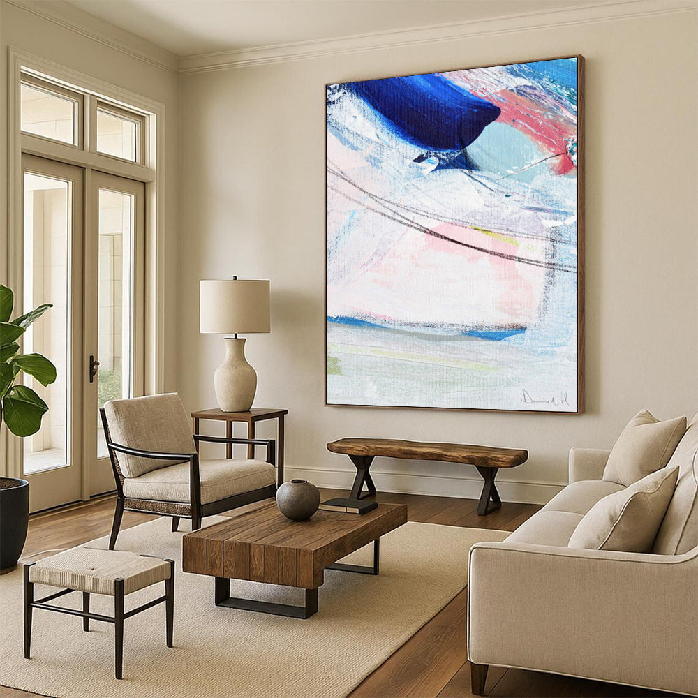 Braided Textures: Mega - Sized Custom Abstract Canvas for Dining Room and Hallway DTP150