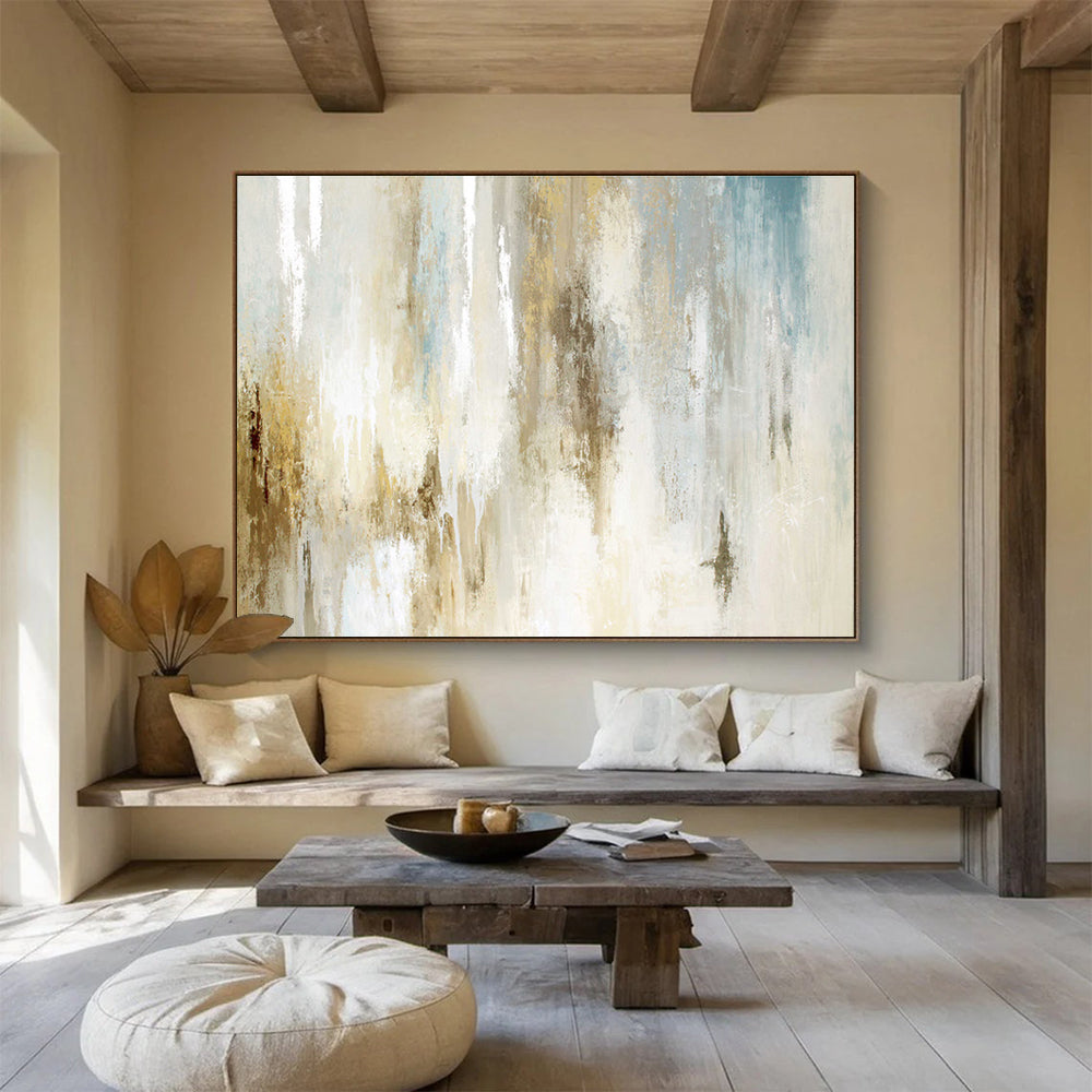 Vast - Scale Textured Abstract Canvas for Living Room & Bedroom DKH522