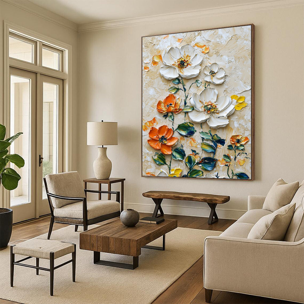 Playful Textured Abstract Wall Art for Living Room & Game Room LargeART2068