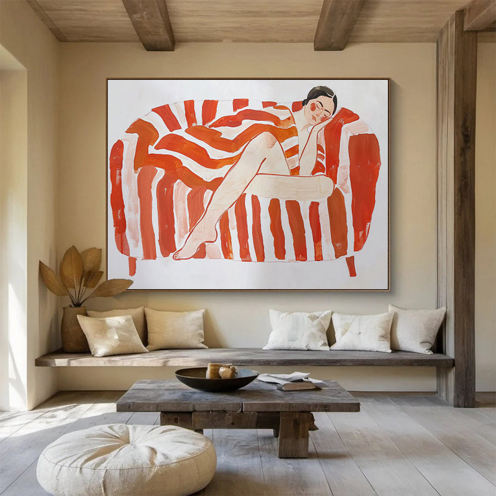 “Enchanted Echoes” Grand Abstract Mural for Hallway & Bedroom DKH226