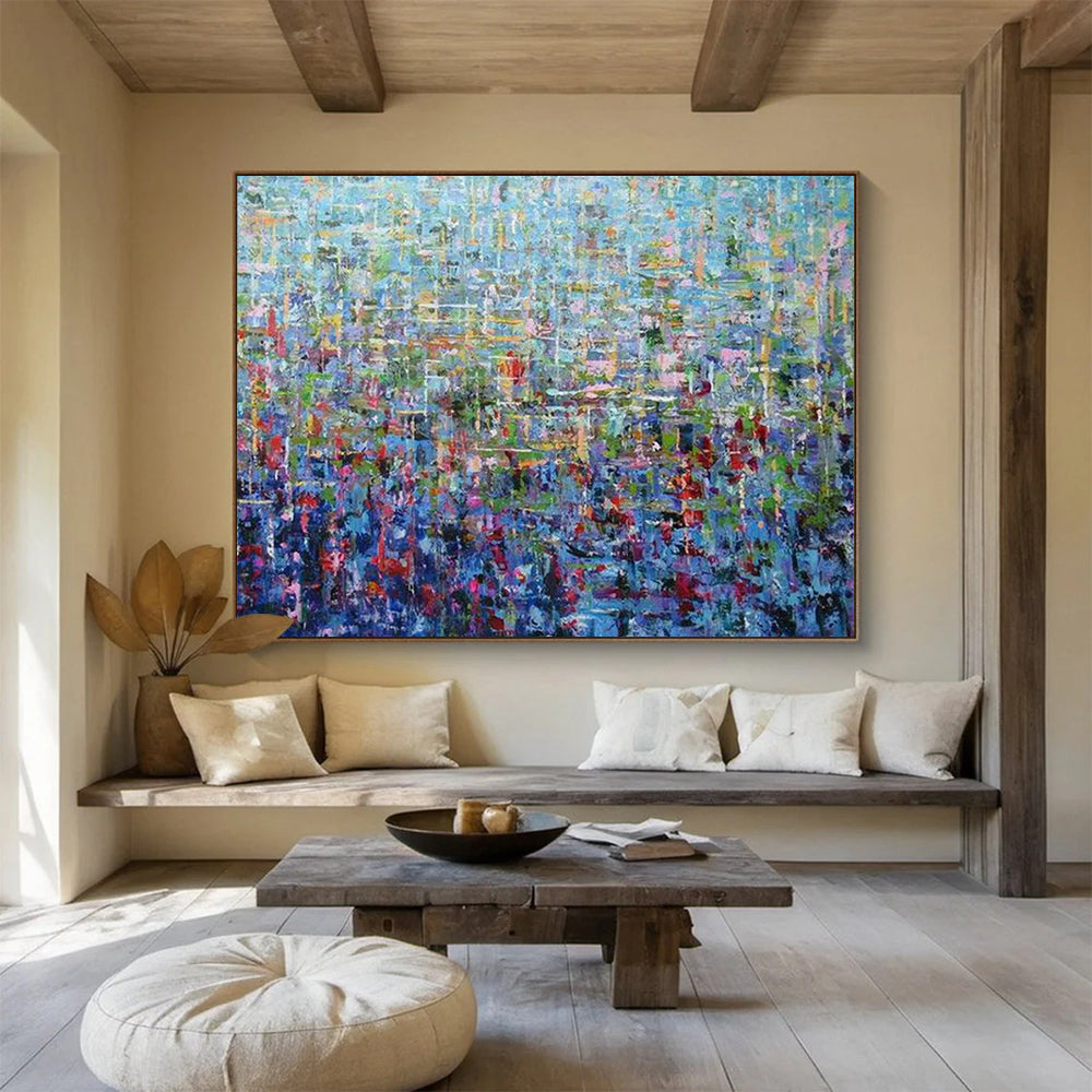 Fiery Vast Abstract Painting for Hallway & Bar LargeART1796