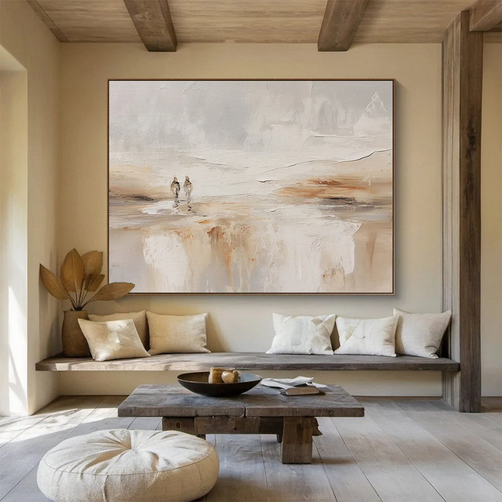 Serene Beach Walk Abstract - Romantic Bedroom Escape DLZ080