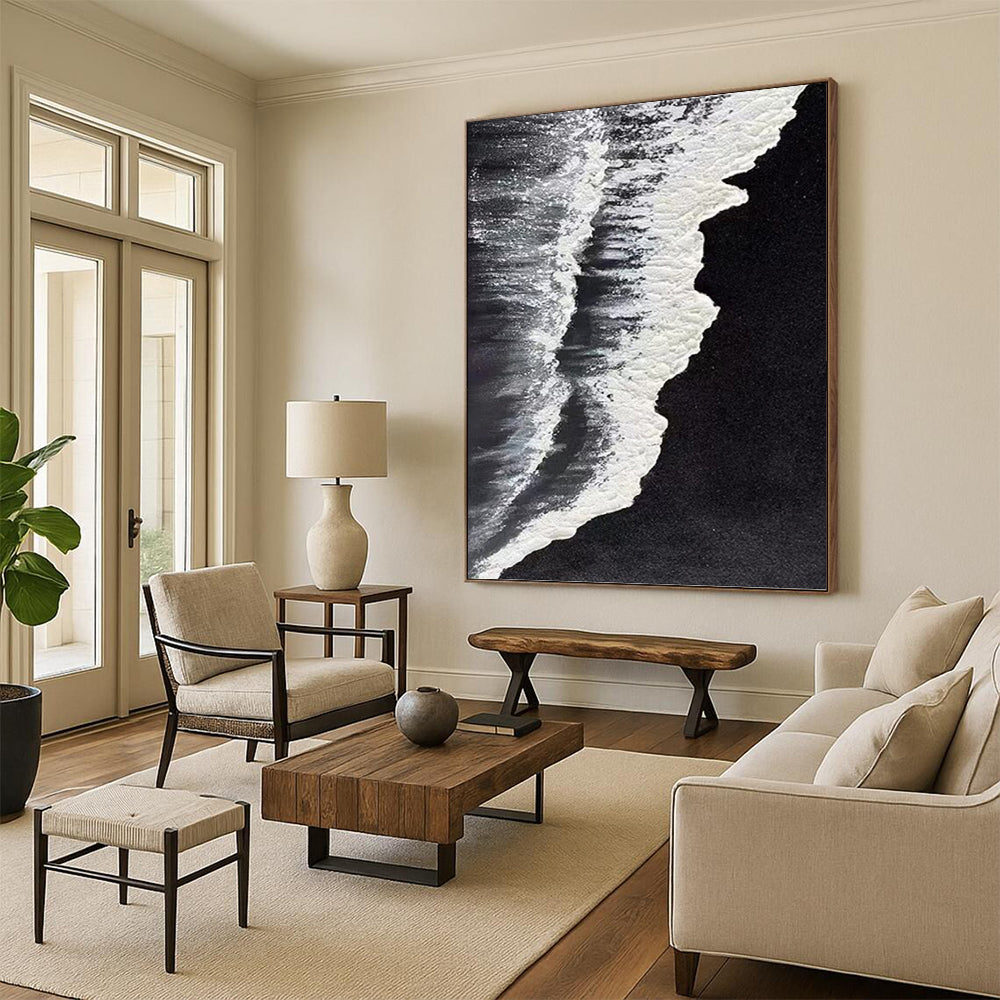 Contemporary Textured Abstract Mural for Office & Bar DKH0962