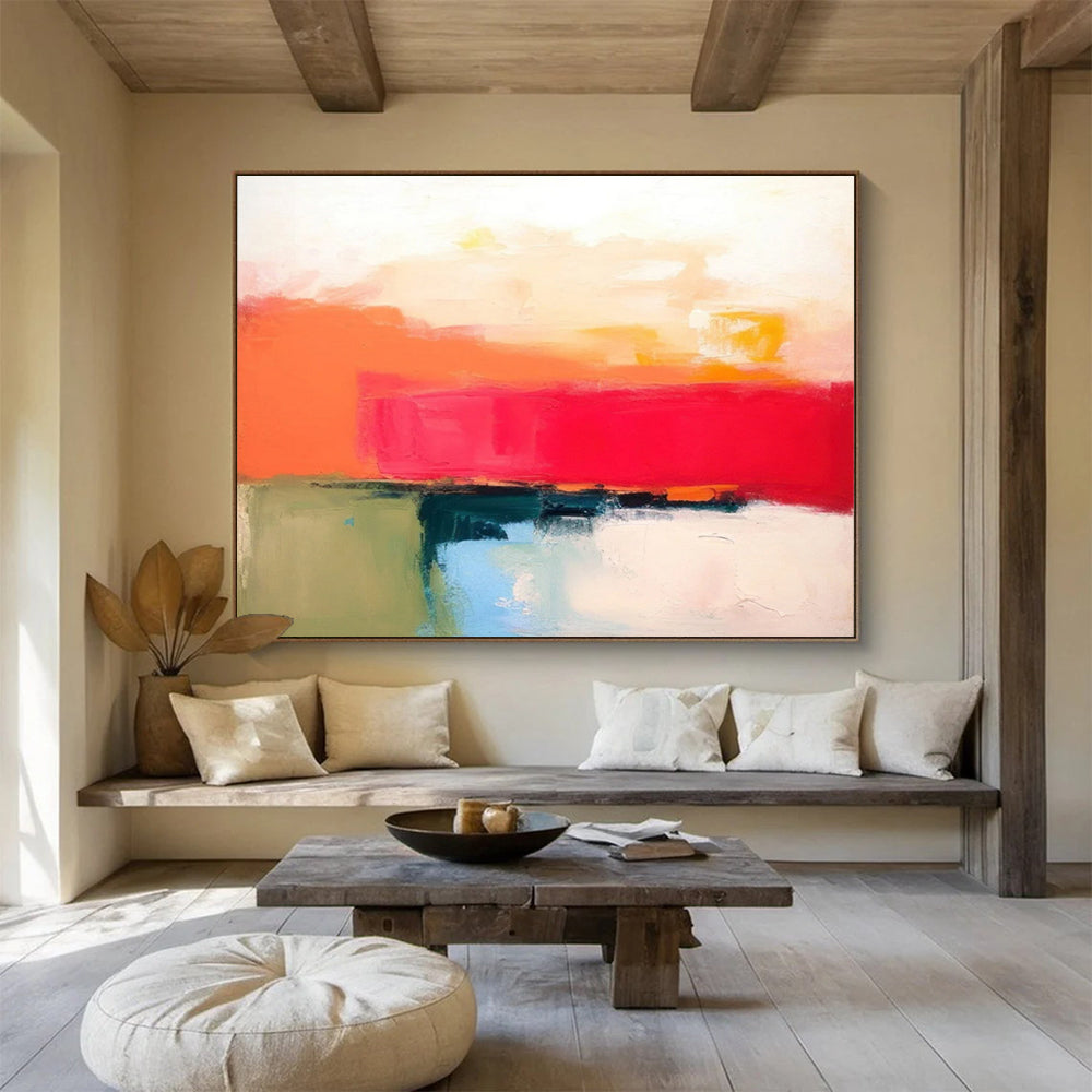 Bold Color Block Sunset - Energetic Kitchen Vitality DLZ056