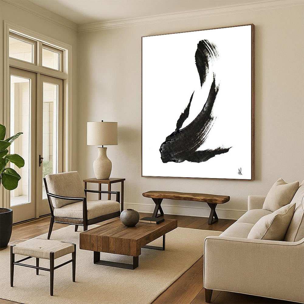 Hand-Painted Large-Scale Abstract Paintings: Textures for Elegance DTP181