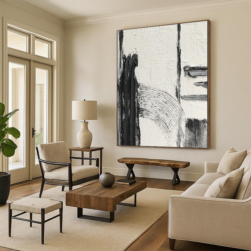 Handmade Large-Scale Abstract Artworks for Hotel & Entryway DTP386