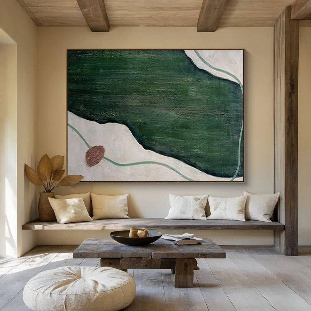 Grand Hand - Painted Textured Abstract Mural for Entryway & Dining Room DKH610